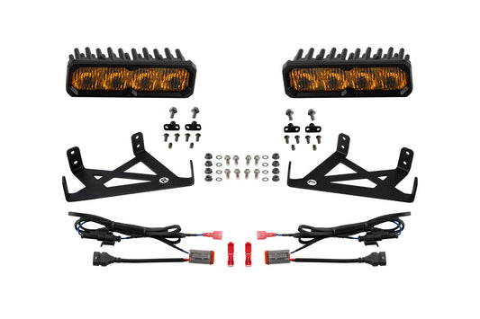 F250 2021 Fog SS6 Max LED Kit Yellow