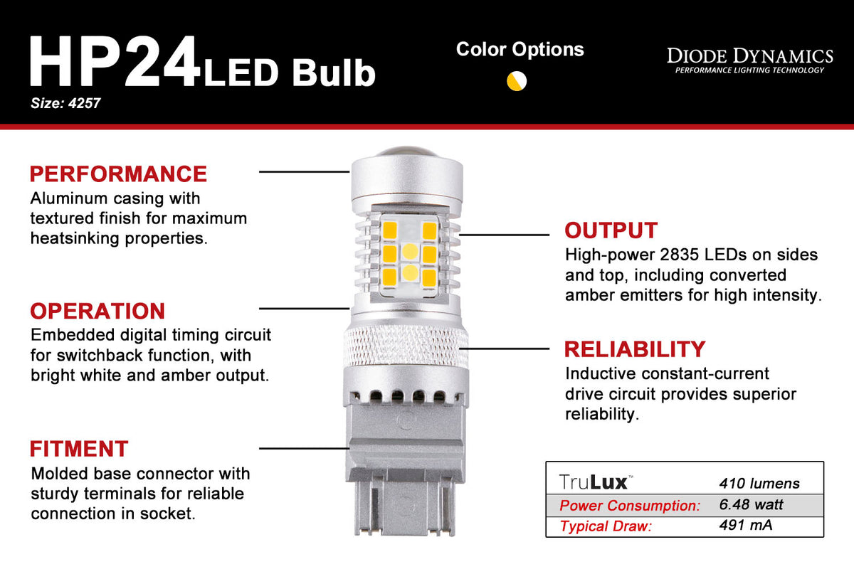 4257 HP24 LED Cool White Switchback (single)