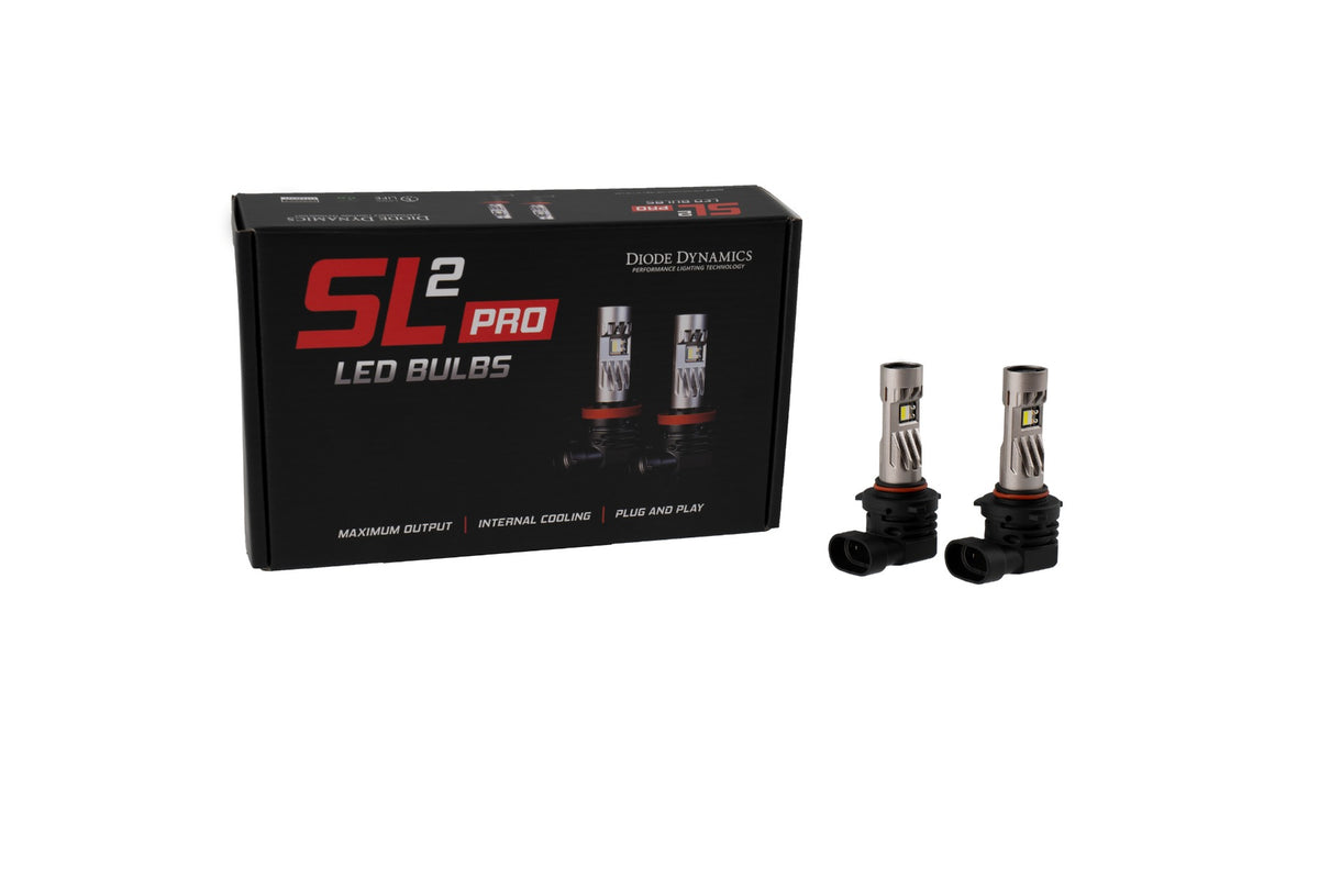 9005/9011/H10 White SL2 LED Bulbs (pair) with AntiFlicker Modules