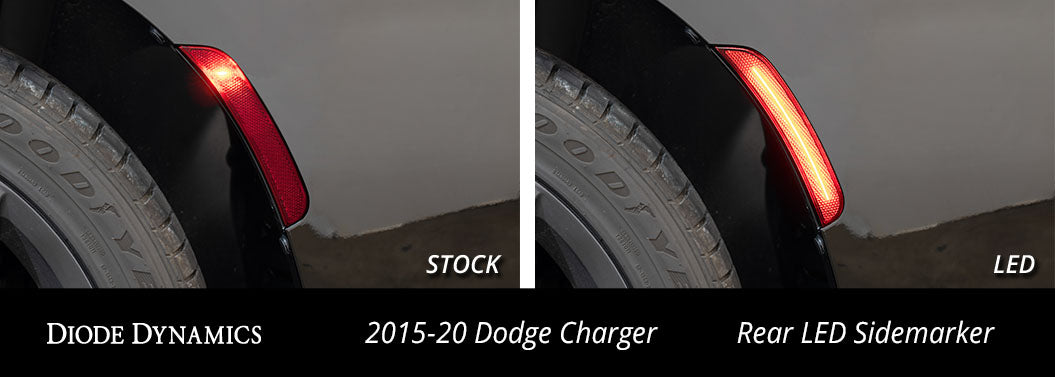LED Sidemarkers for 2015-2023 Dodge Charger  Clear (set)
