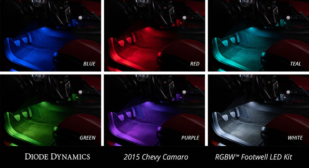 2-Piece Multicolor Footwell LED Kit