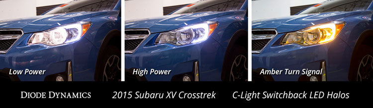 C-Light Swithback LED Halos for 2012-2017 Subaru Crosstrek/Impreza
