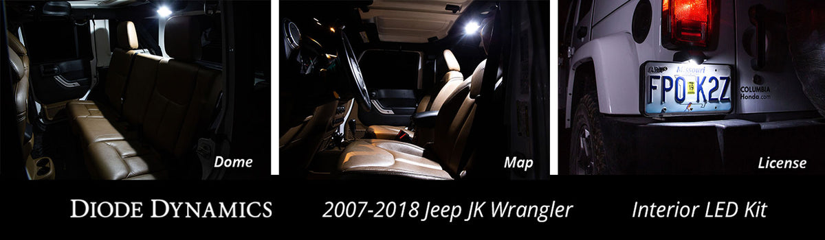 Wrangler JK 4dr Interior Kit - Stage 1 Cool White