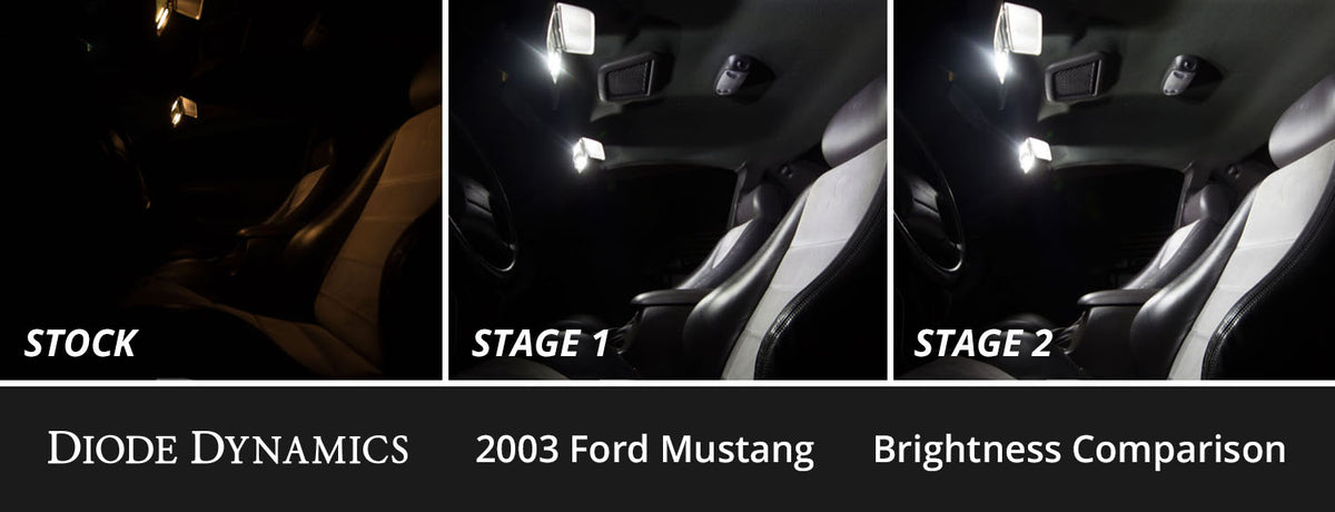 Interior LED Kit for 1994-2004 Ford Mustang  Cool White Stage 1