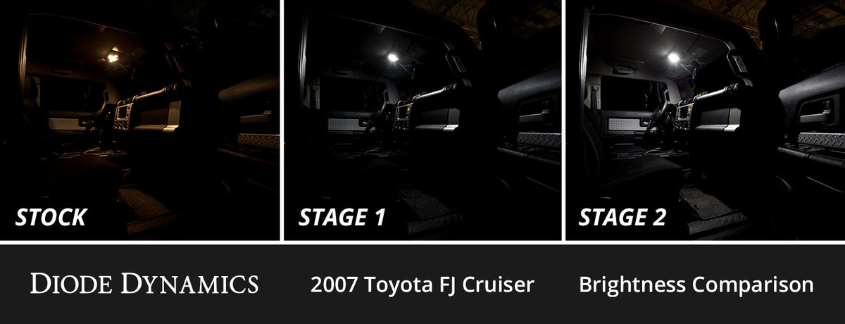 Interior LED Kit for 2007-2014 Toyota FJ Cruiser  Cool White Stage 1