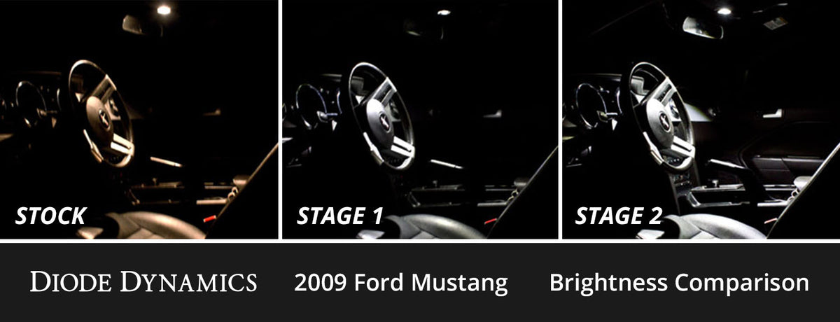 Interior LED Kit for 2005-2009 Ford Mustang  Cool White Stage 1