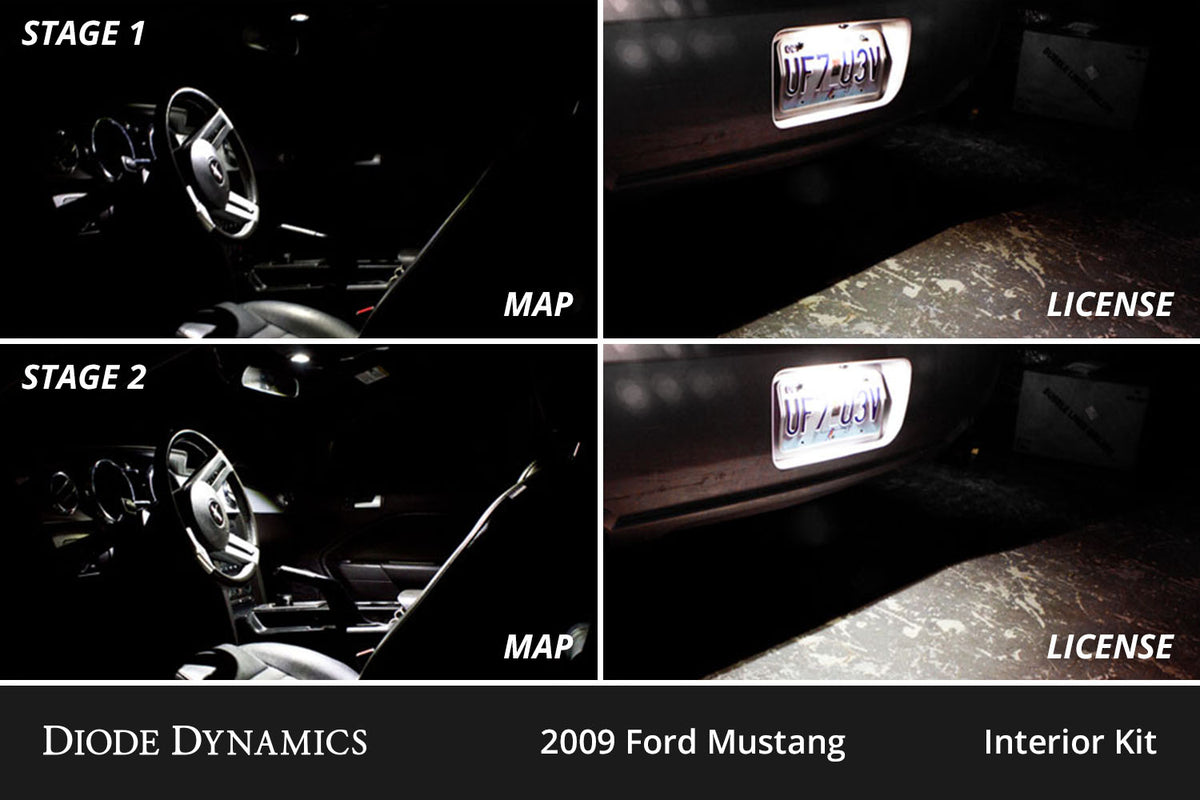 Interior LED Kit for 2005-2009 Ford Mustang  Cool White Stage 1