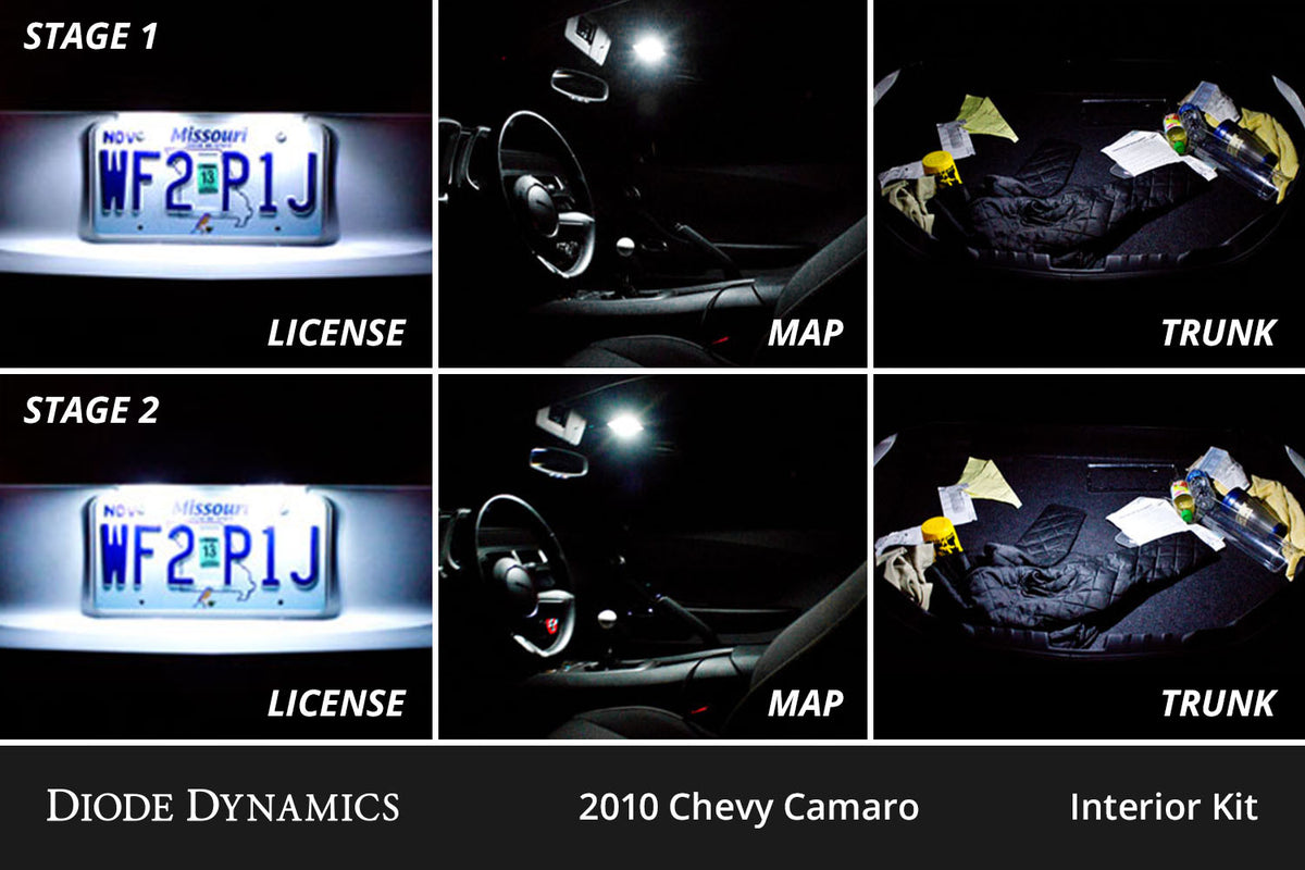 Interior LED Kit for 2010-2015 Chevrolet Camaro   Cool White Stage 1