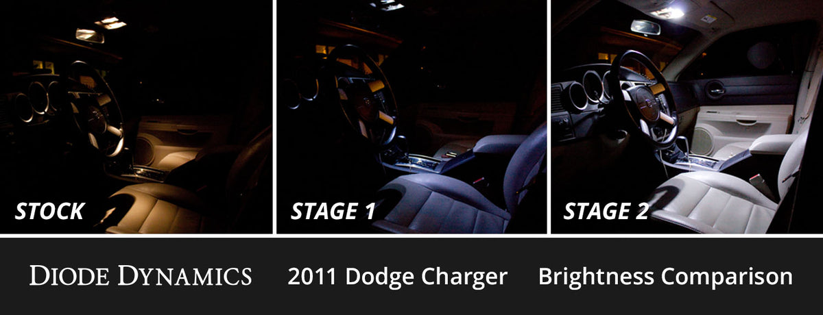 Interior LED Kit for 2015-2023 Dodge Charger  Cool White Stage 1