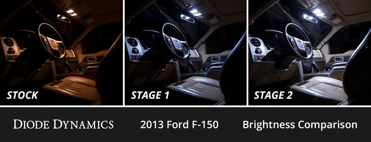 Interior LED Kit for 2009-2014 Ford F-150  Cool White Stage 1