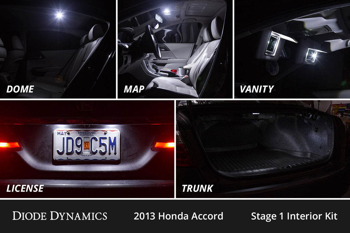 Interior LED Kit for 2013-2017 Honda Accord  Cool White Stage 1
