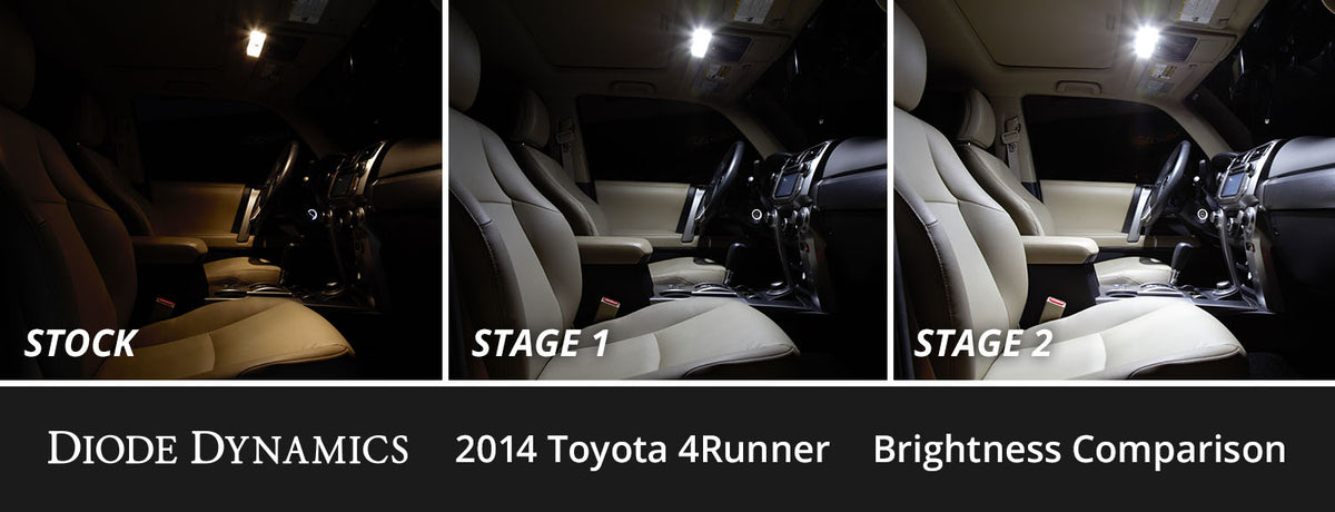 Interior LED Kit for 2010-2024 Toyota 4Runner  Cool White Stage 1