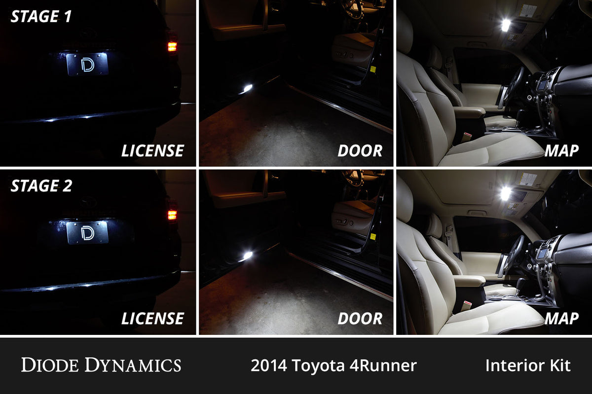 Interior LED Kit for 2010-2024 Toyota 4Runner  Cool White Stage 1