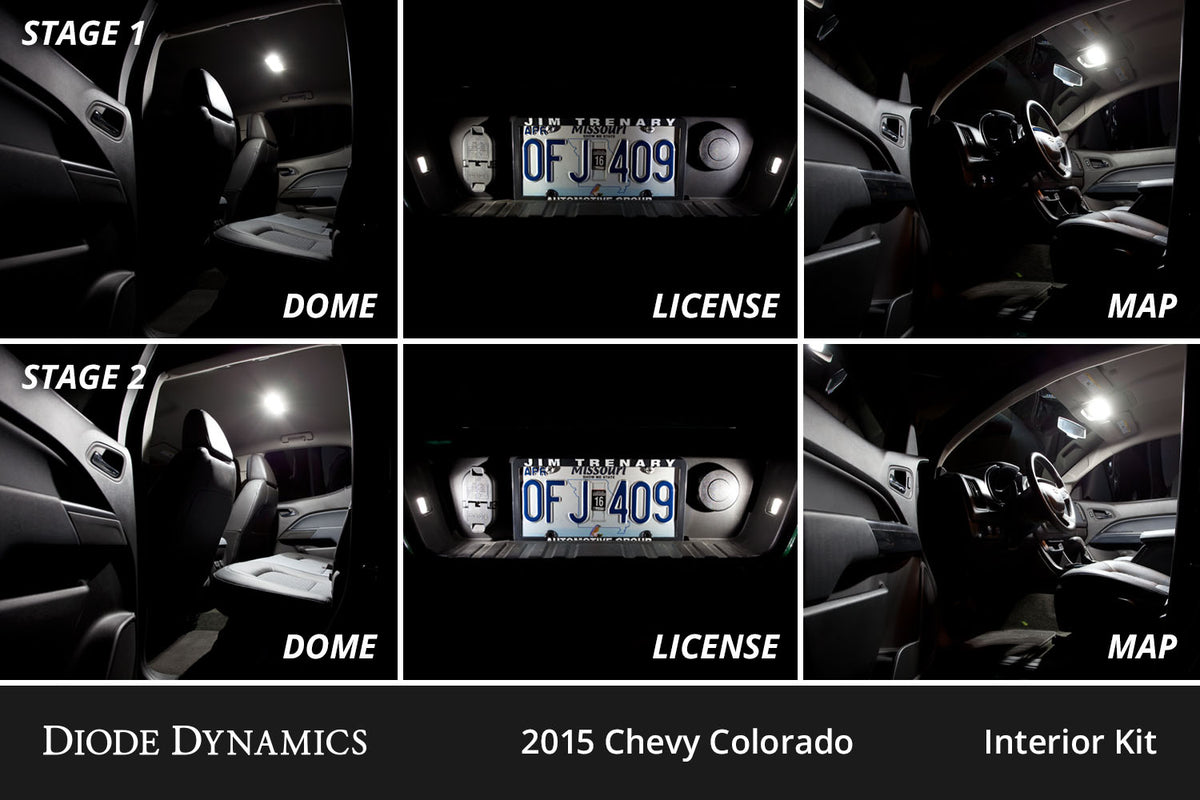 Interior LED Kit for 2015-2022 Chevrolet Colorado  Cool White Stage 1