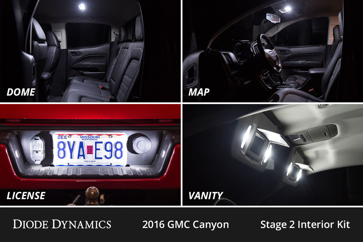 Interior LED Kit for 2015-2022 GMC Canyon  Cool White Stage 1