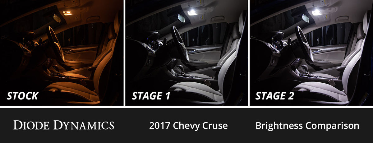 Interior LED Kit for 2011-2015 Chevrolet Cruze   Cool White Stage 1