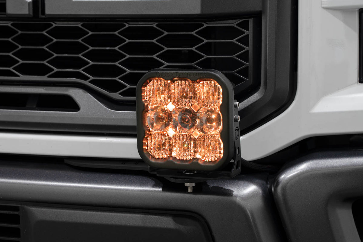 SS5 Bumper LED Pod Light Kit for 2017-2020 Ford Raptor  Sport White Combo