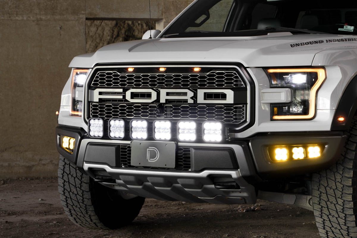 SS5 Grille CrossLink Lightbar Kit for 2017-2020 Ford Raptor  Sport White Combo