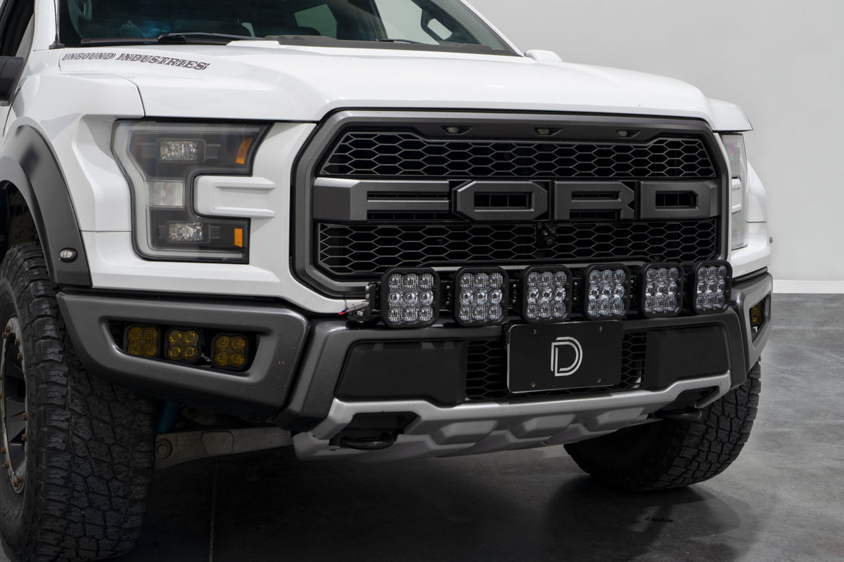 SS5 Grille CrossLink Lightbar Kit for 2017-2020 Ford Raptor  Sport White Combo