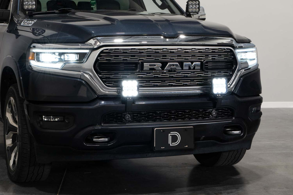 SS5 Bumper LED Pod Light Kit for 2019-2024 Ram  Sport White Driving
