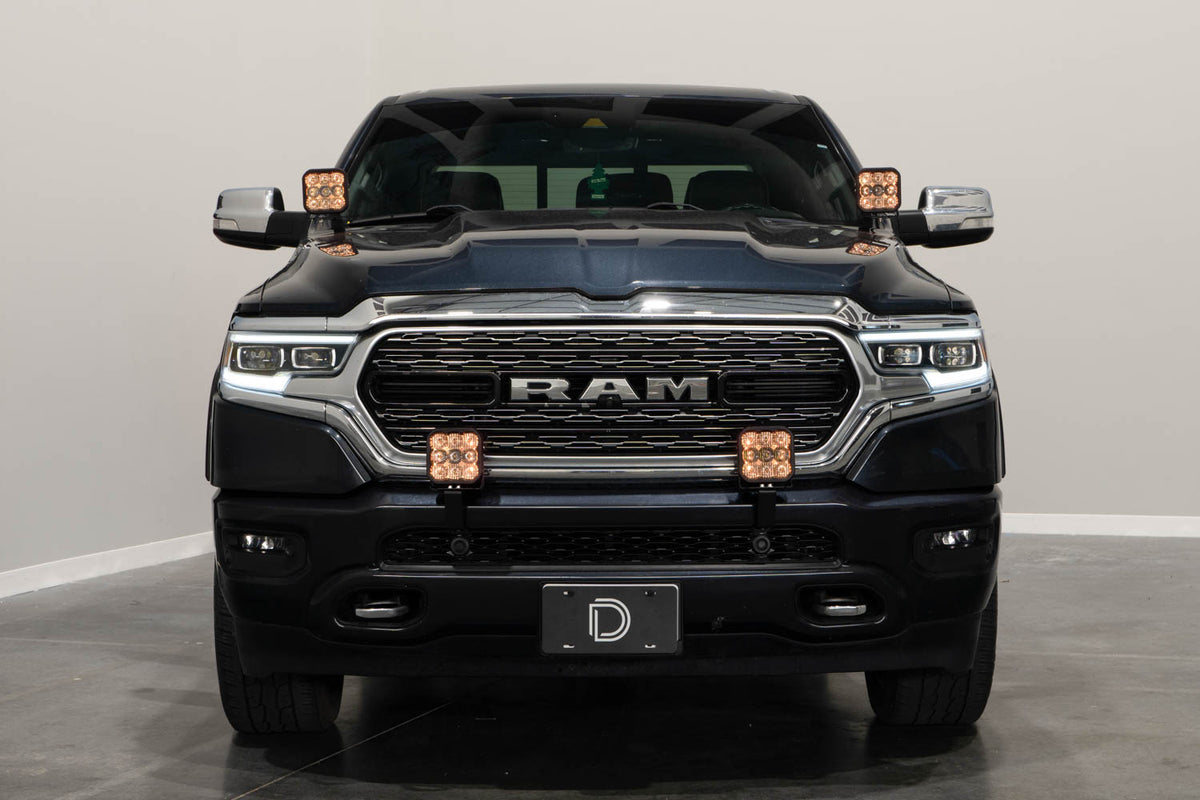 SS5 Bumper LED Pod Light Kit for 2019-2024 Ram  Sport White Driving