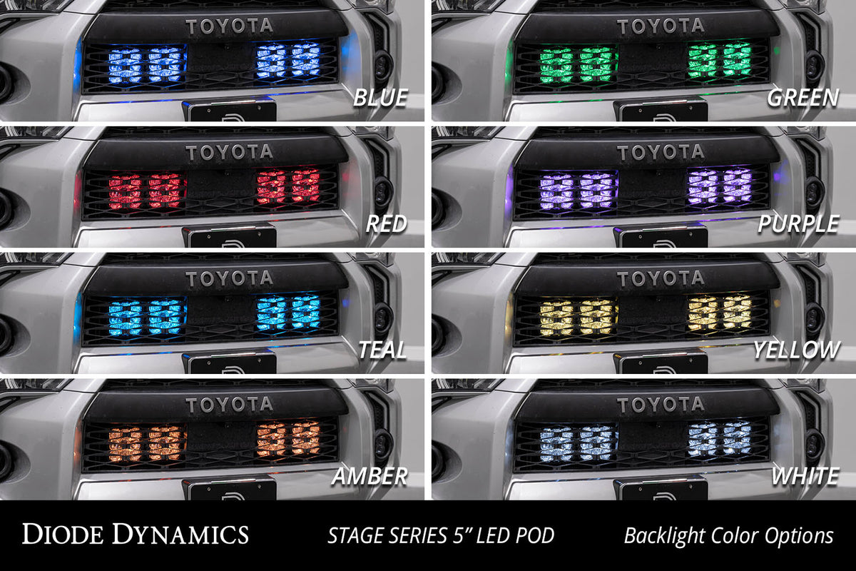 SS5 Stealth Grille LED 4-Pod Kit for 2014-2024 Toyota 4Runner  Sport White Driving