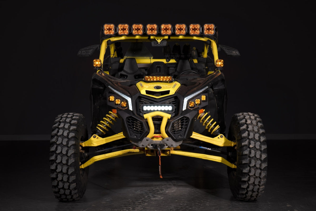 Can Am 2017 Maverick X3 SS10 Grille Sport Yellow Driving