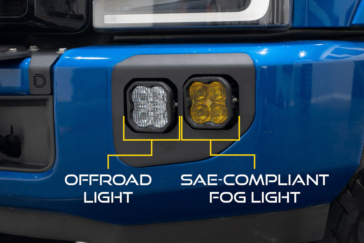SS3 LED Fog Pocket Kit for 2020-2022 Ford Super Duty  White Sport