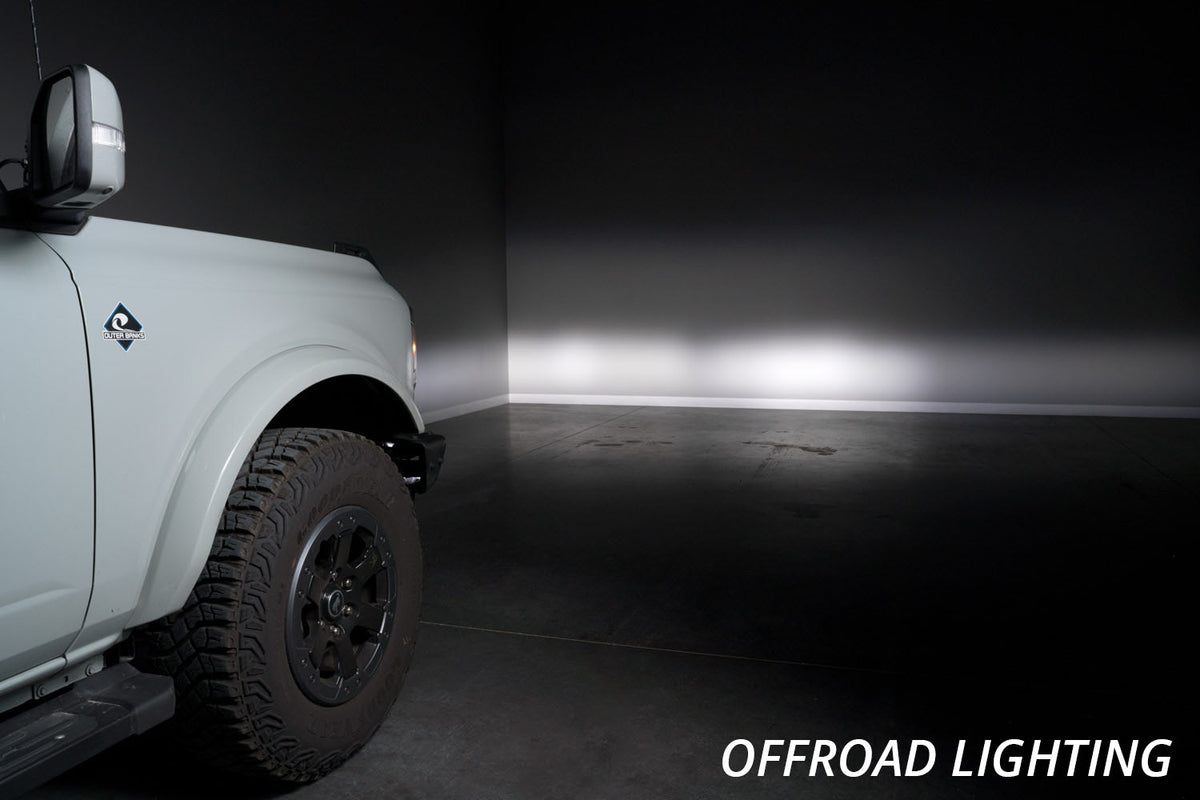 Stage Series Fog Pocket Kit for 2021+ Ford Bronco  White Sport