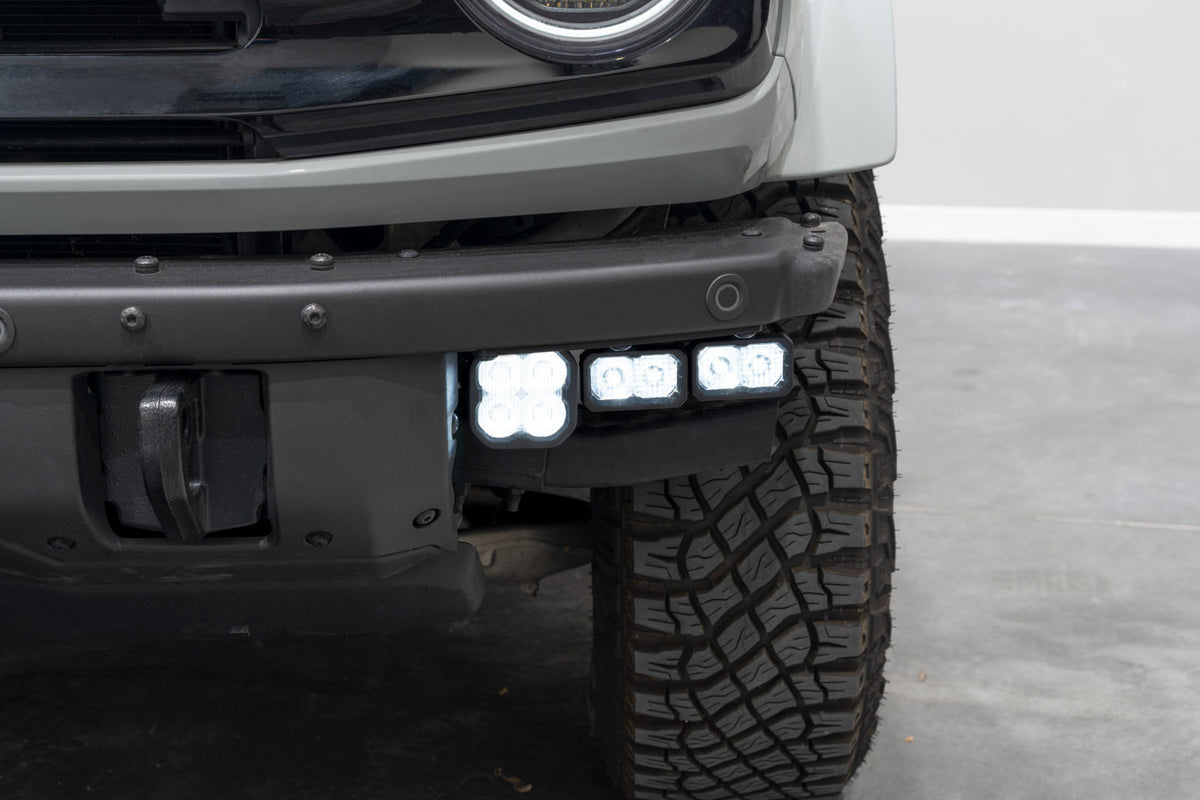 Stage Series Fog Pocket Kit for 2021+ Ford Bronco  White Sport