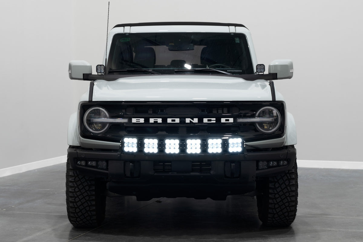 Bronco SS5 6-Pod CrossLink Grille Lightbar Kit  Sport White Combo