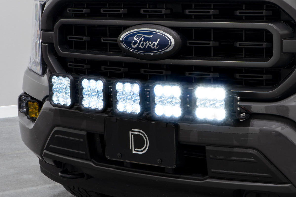SS5 Grille CrossLink Lightbar Kit for 2021-2023 Ford F-150  Sport White Combo