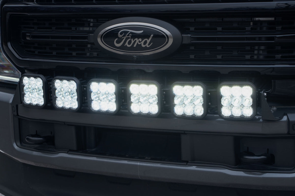 SS5 6-Pod CrossLink Grille Lightbar Kit for 2020-2022 Super Duty  Sport White Combo
