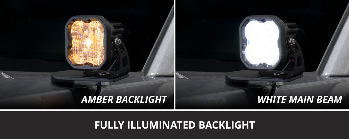 Stage Series Ditch Light Kit for 2017-2022 Ford Super Duty  SS3 Sport White Combo