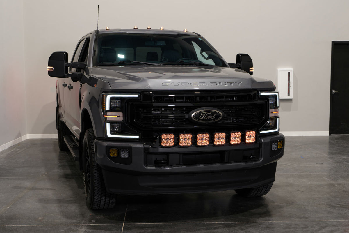 SS5 6-Pod CrossLink Grille Lightbar Kit for 2020-2022 Super Duty  Sport White Combo