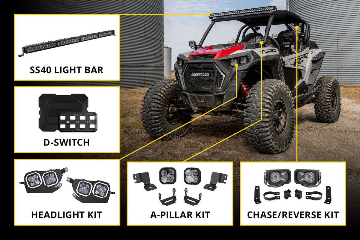 Polaris RZR XP 2019 SS10 Grille Kit Max White Combo