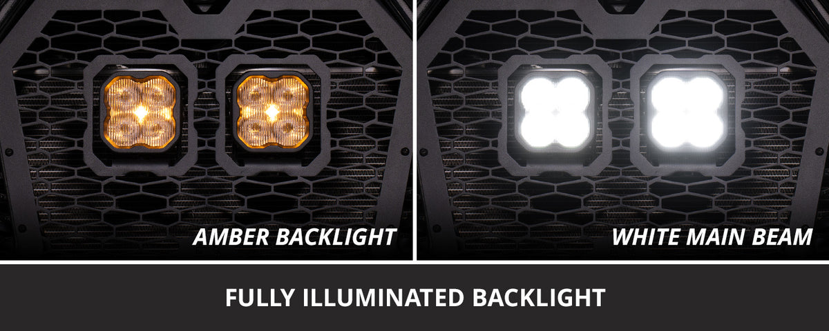 Stage Series LED Grille Kit for 2019-2024 Polaris RZR XP  Sport White Combo