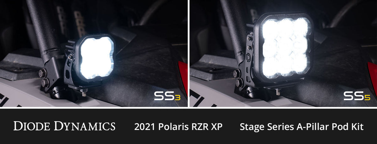 Stage Series Ditch Light Kit for 2019-2024 Polaris RZR XP  SS5 Sport White Combo