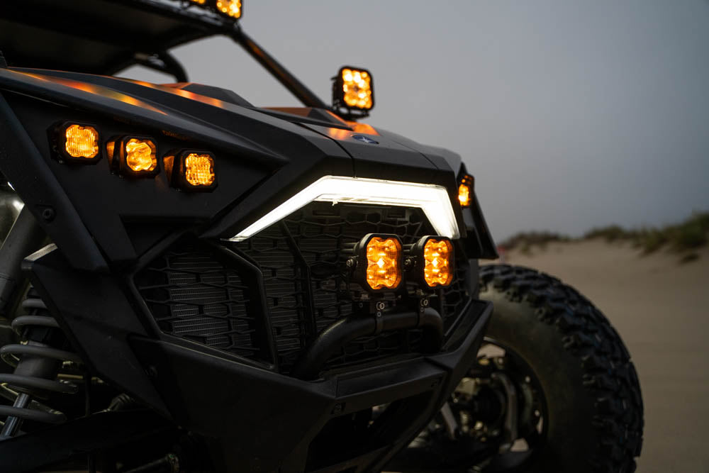 SS3 LED Bumper 1.5 Inch Roll Bar Kit  Sport White Combo (pair)