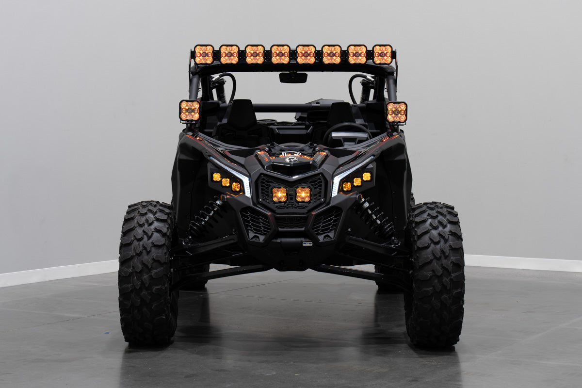 Stage Series LED Grille Kit for 2017-2025 Can-Am Maverick X3  Sport White Combo
