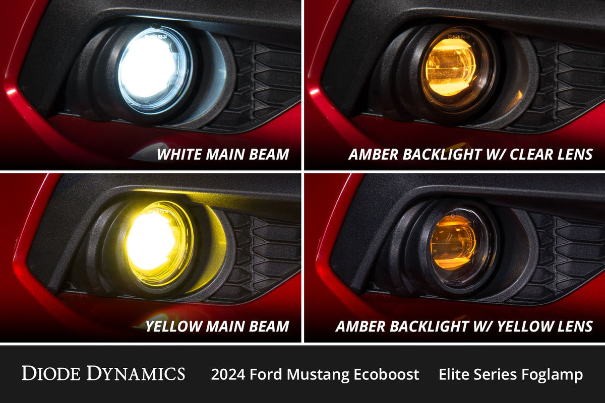 Elite Series Add-On Fog Lamp Kit for 2024+ Ford Mustang EcoBoost  White