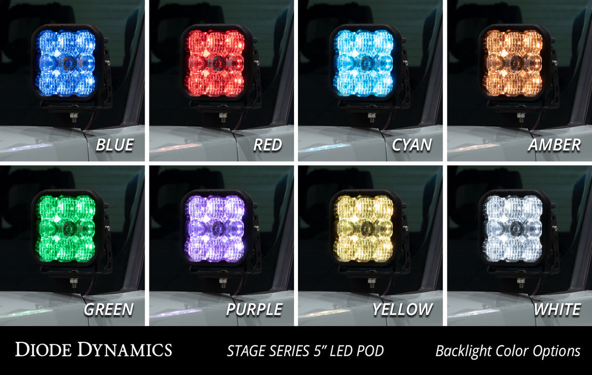 Stage Series Ditch Light Kit for 2022+ Toyota Tundra  SS5 Sport White Combo