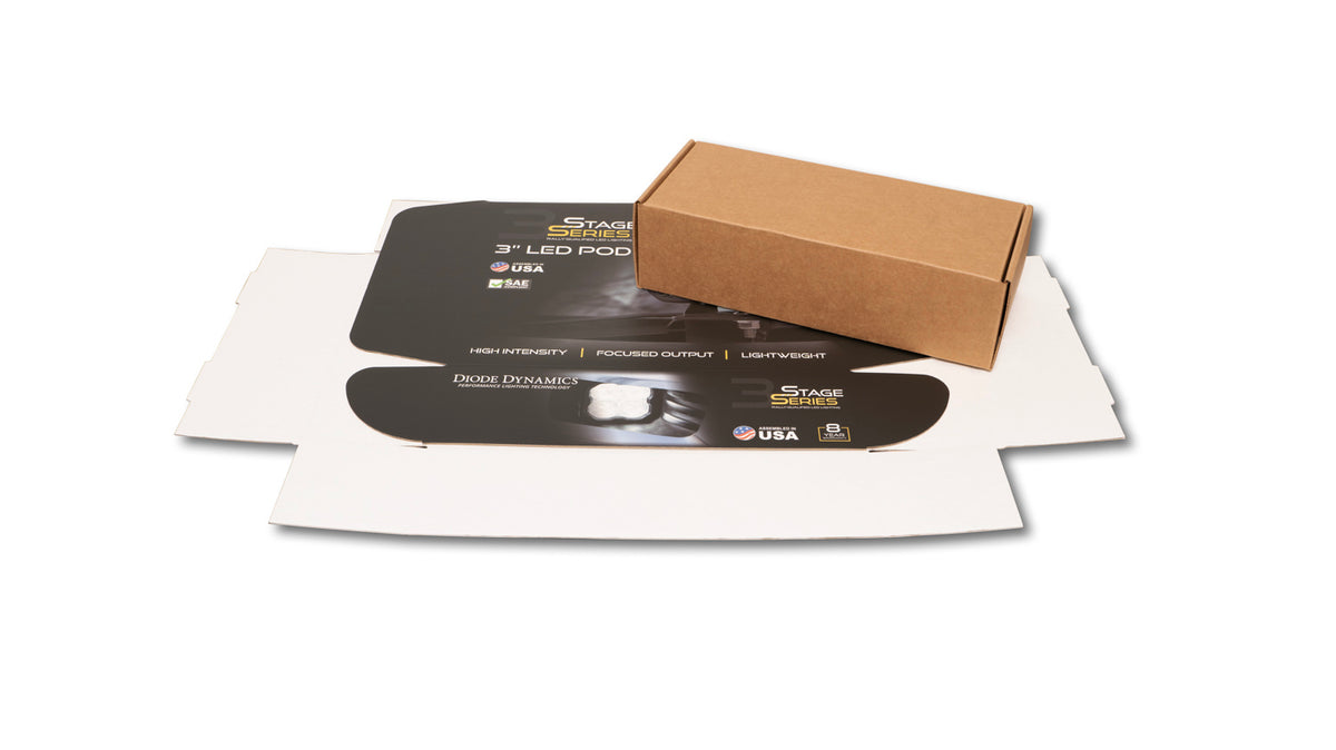 SS3 Sport ABL White SAE Driving - No Brackets (pair)