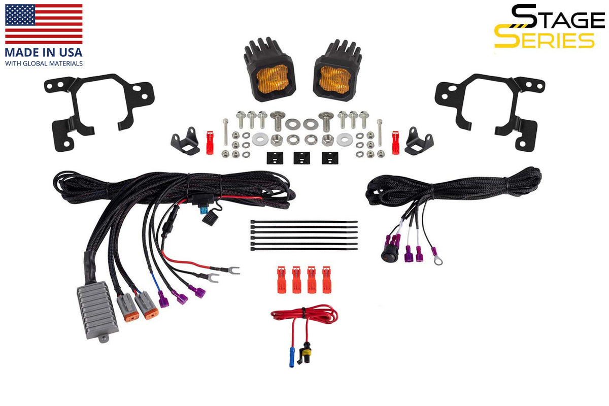 SSC1 Add-On LED Fog Light Kit SAE Fog for 2023-2026 Chevrolet Colorado  Yellow