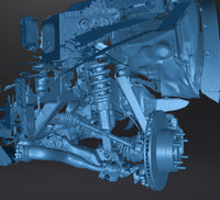 Lexus GX470 Front Suspension - 3D Scan