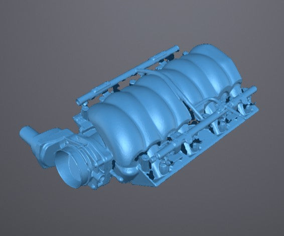 Ls Engine Intake 3d Model General Motors (GM) LS3 Intake Manifold Assembly - 3D Scan – Left Lane ...