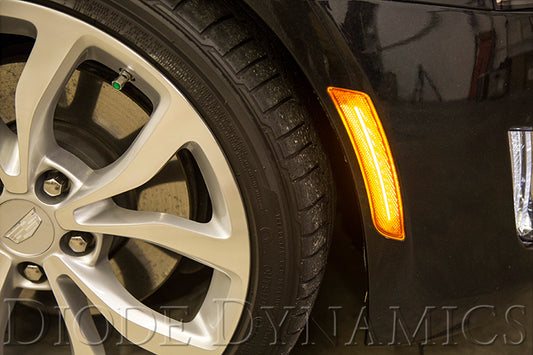 LED Sidemarkers for 2014-2019 Cadillac ATS/CTS (non V)  Smoked (pair)
