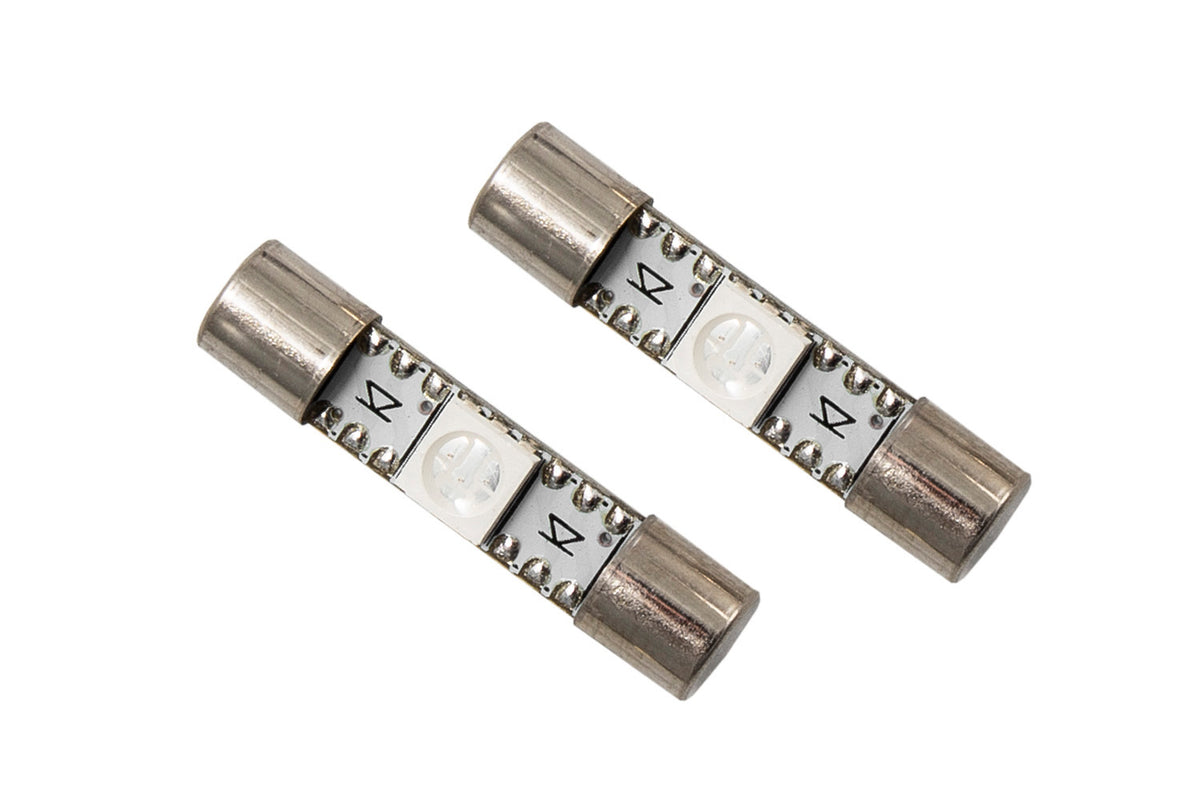 28mm SMF1 LED Green (pair)