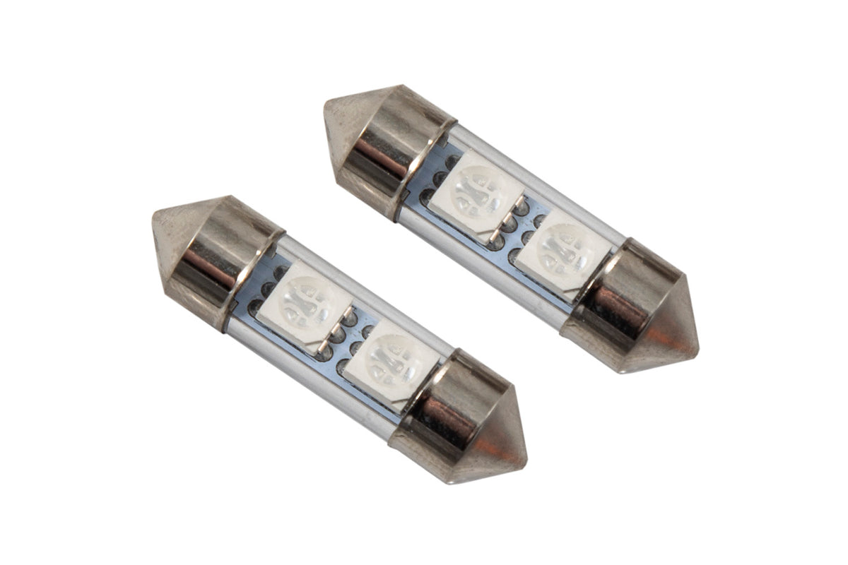 31mm SMF2 LED Green (pair)