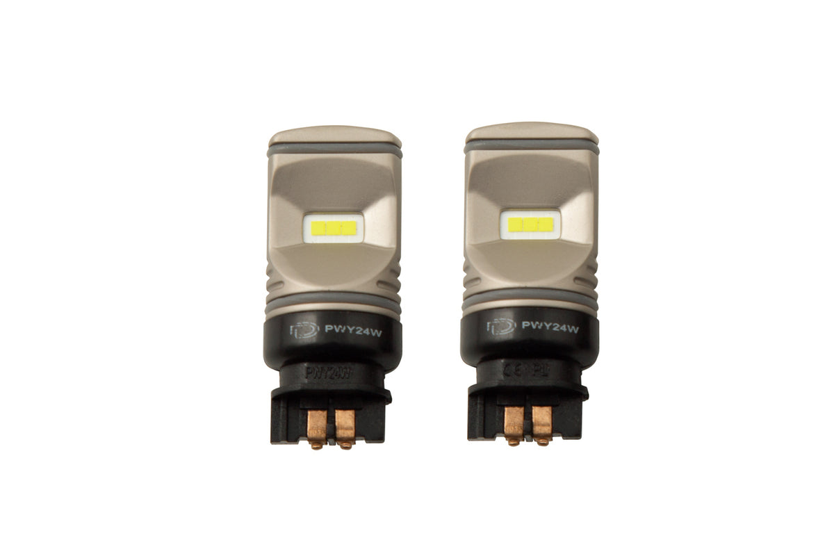 PWY24W HP60 Cool White LED Bulbs (pair)